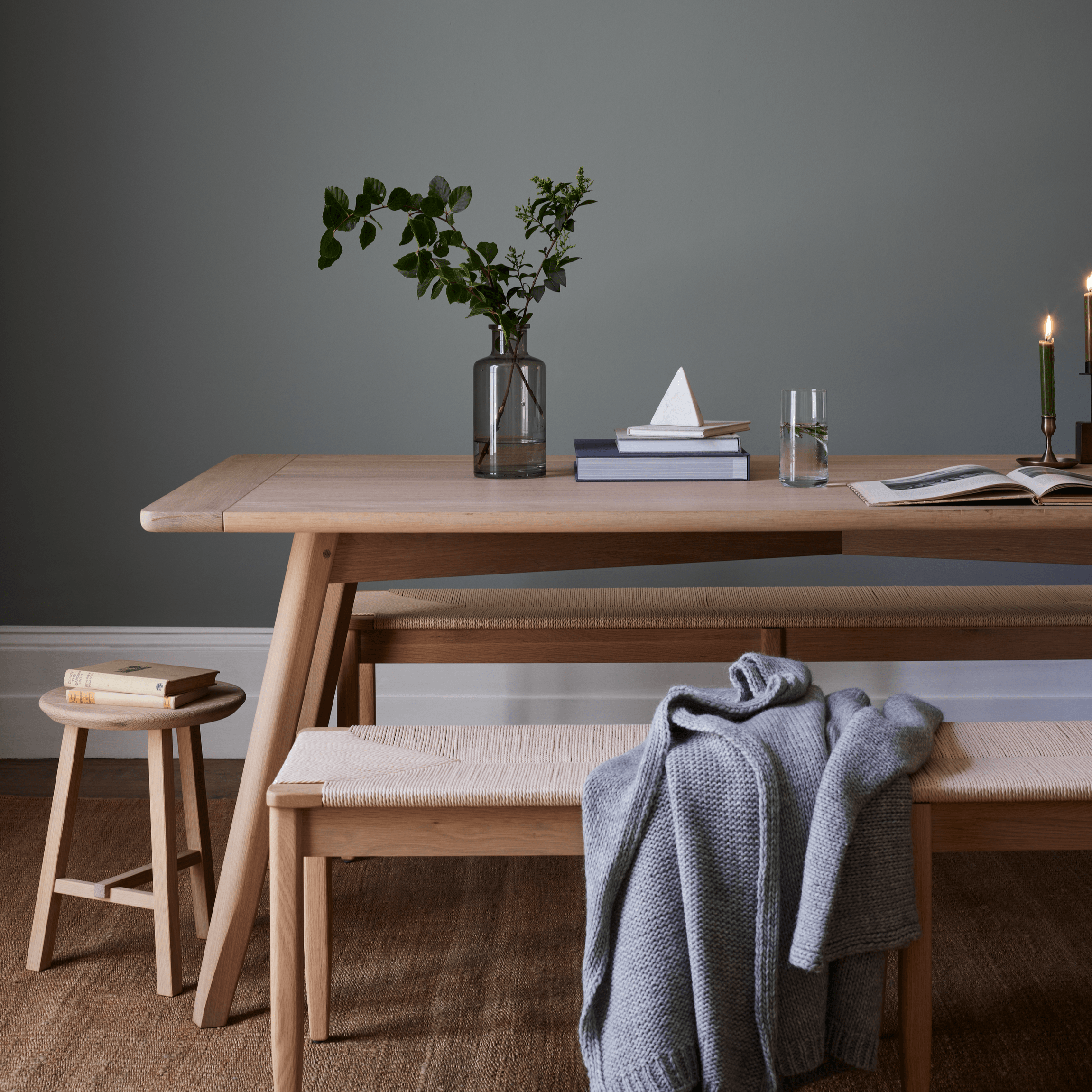 Modern Wycombe Rectangular Dining Table for Small Spaces - Neptune